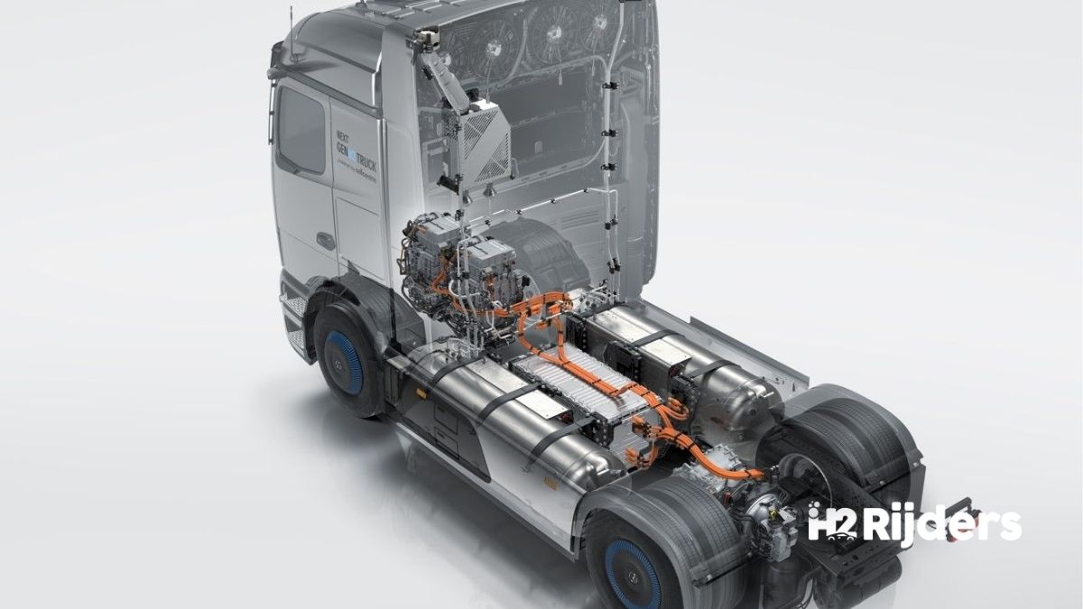 Mercedes-Benz NextGen H2 Truck: 1.000 km actieradius en 220 miljoen euro aan infrastructuursteun